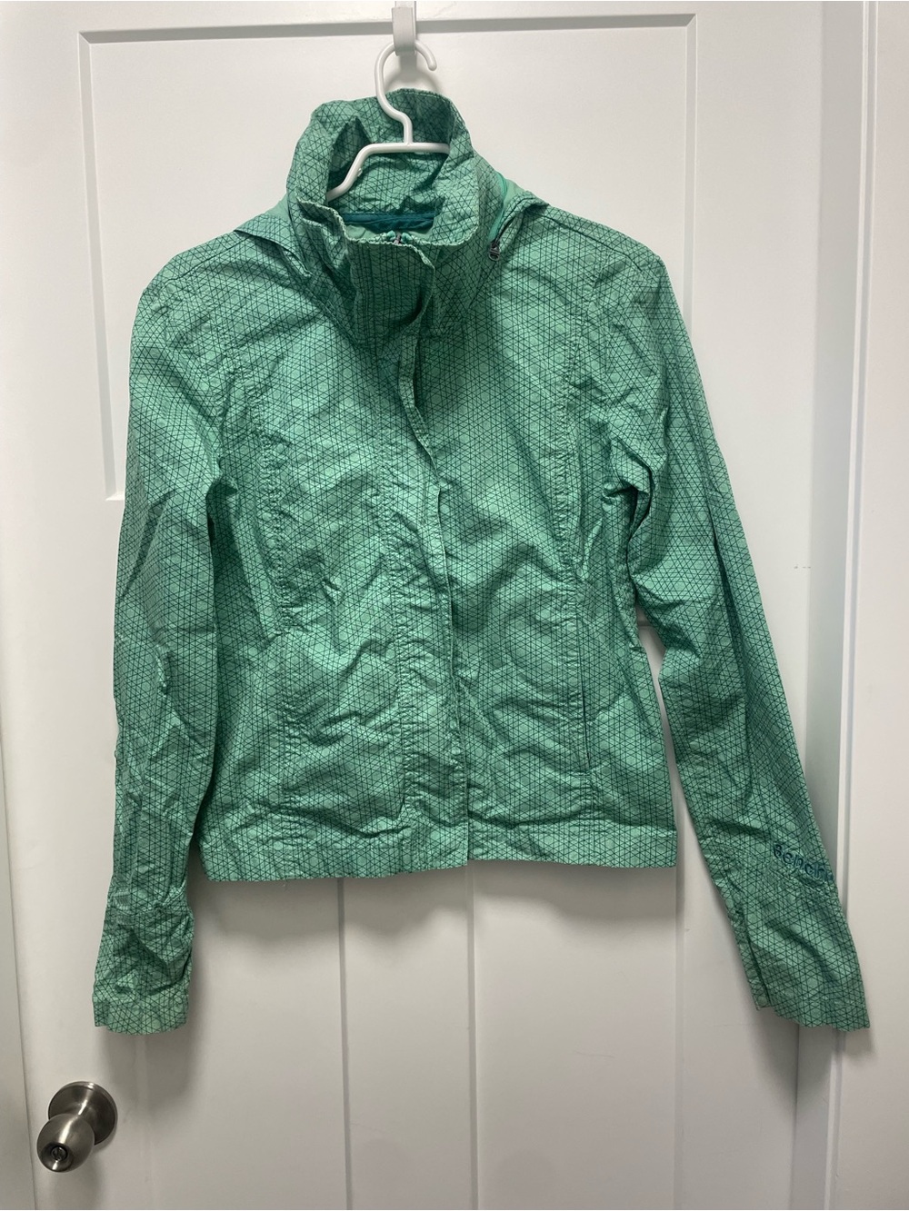 Bench Mint Green Patterned Windbreaker Jacket